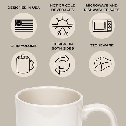 Homebody 14oz. Stoneware Coffee Mug