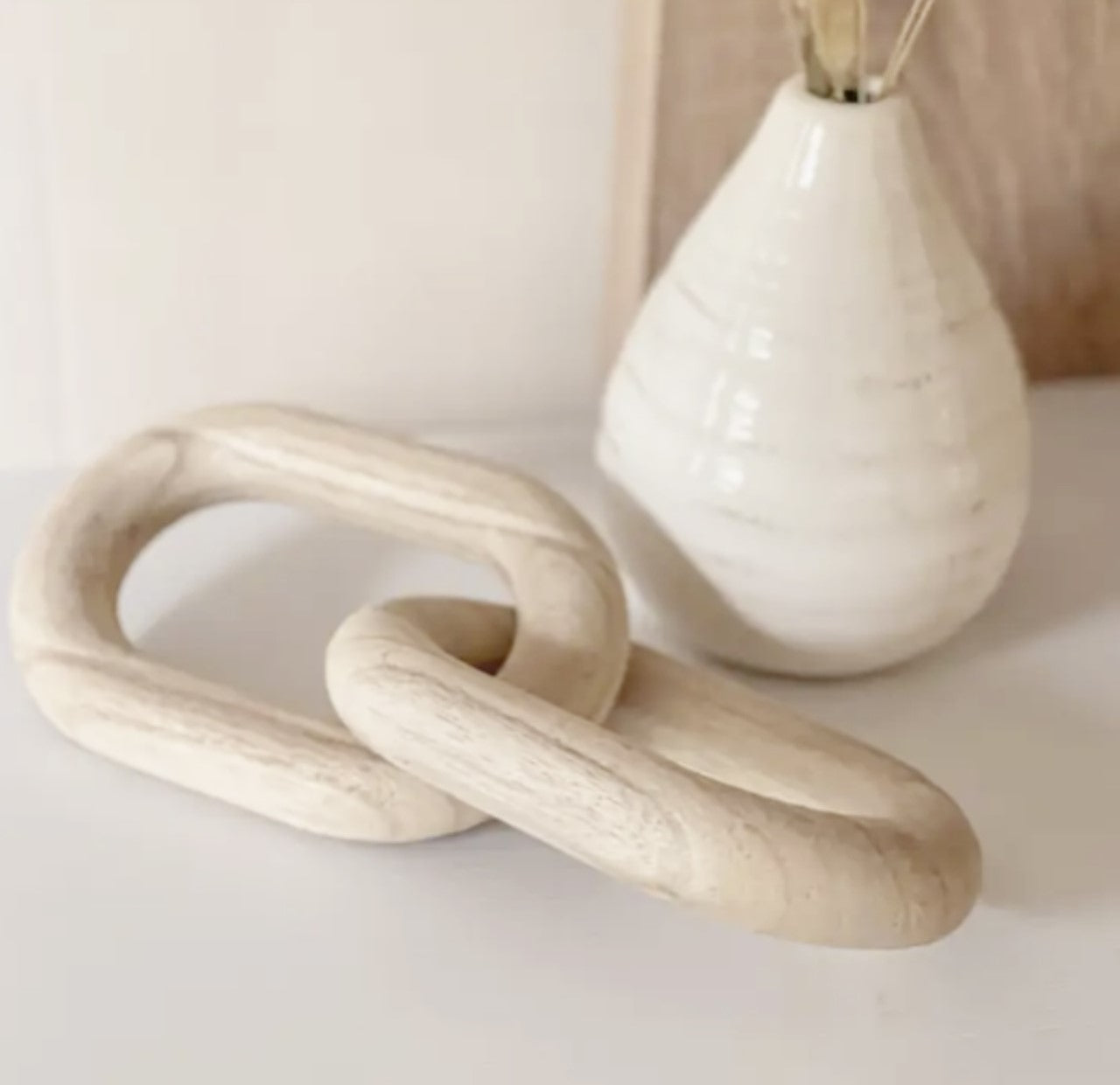 WOOD CHAIN LINK DUO